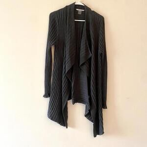 NYGARD gray ribbed cardigan sweater